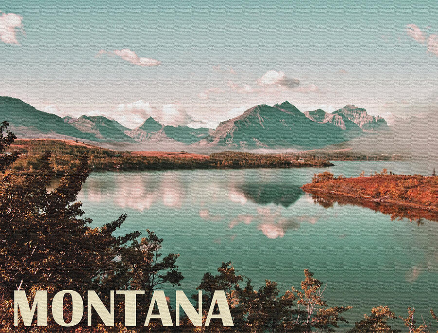 Mountain Photograph - Montana, Lake Photo by Long Shot