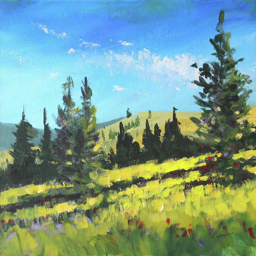 Montana Morning Painting by Nancy Merkle
