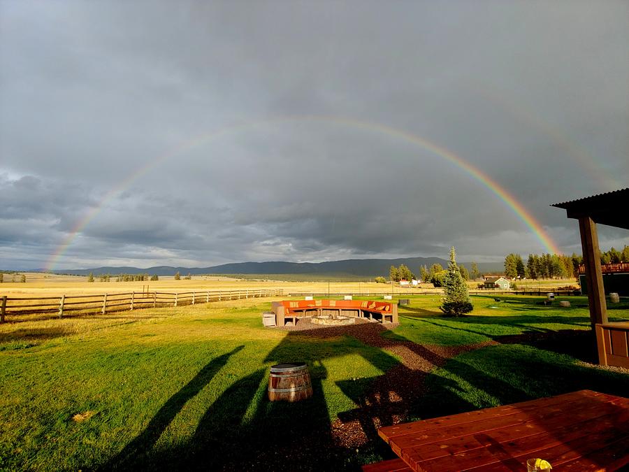 Montana Rainbow at the Ranch 2 Photograph by Don Varney