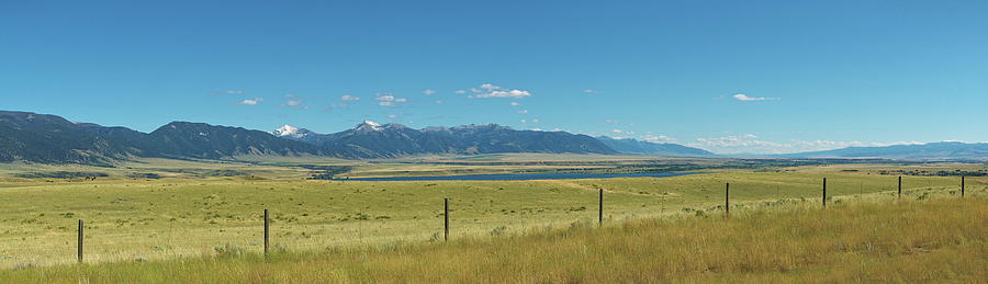 Montana Roadside Panorama Photograph by Sean Hannon