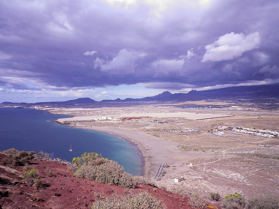 Montana Roja El Medano Tenerife Canary Islands Photograph by Richard Brookes