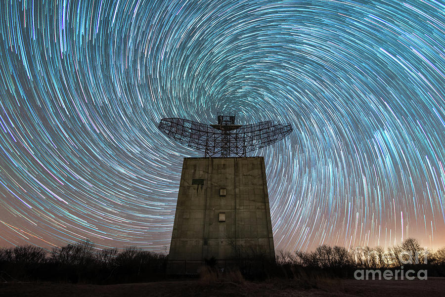 Montauk Project Spiral Star Trails Photograph