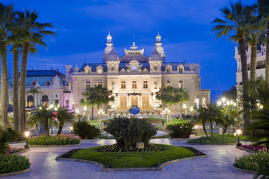 Monte Carlo Casino and the Jardin Exotique in Monaco Photograph by Deejpilot