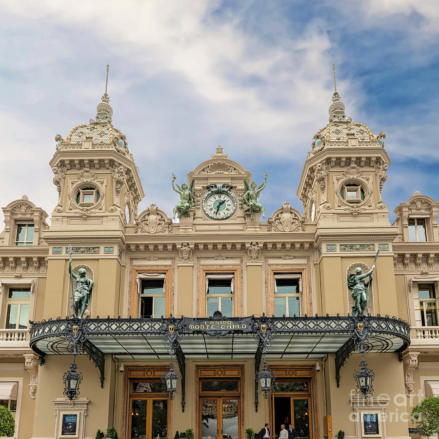 Monte Carlo casino entrance, Monaco. Photograph by Marek Poplawski