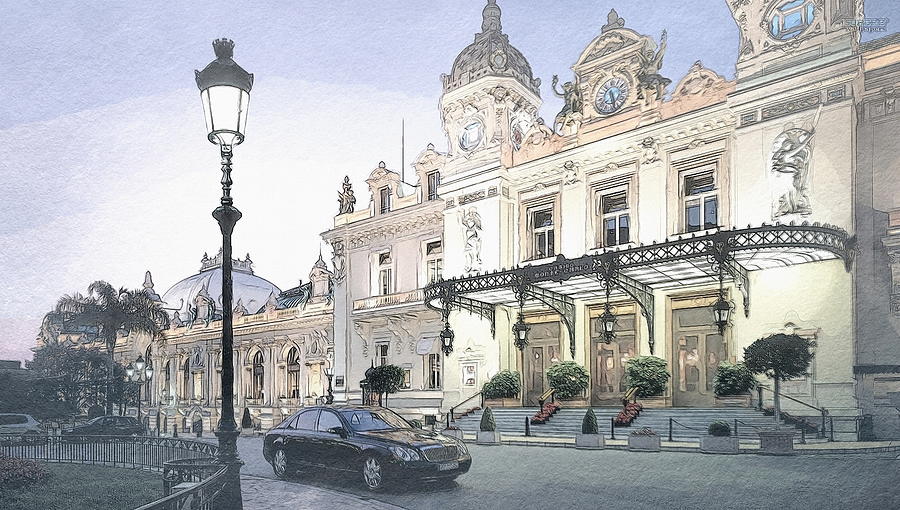 Monte Carlo Casino Digital Art by Jerzy Czyz