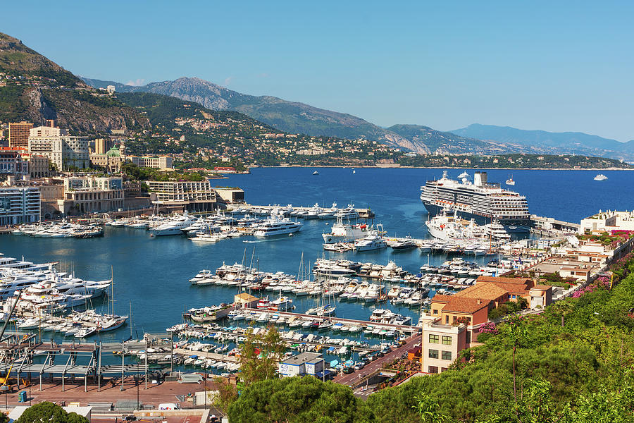 Monte Carlo view of the bay and harbor Photograph by Tatiana Travelways
