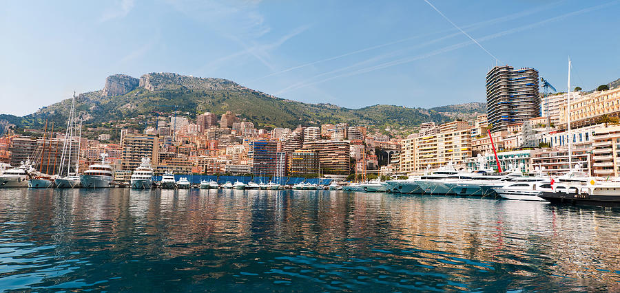 Monte Carlo Waterfront Panorama, Monaco Photograph by Holgs