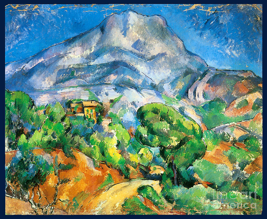 Monte Sainte-Victoire above the Tholonet Road 1896 Painting by Paul Cezanne