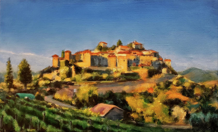 Italy Painting - Montefioralle by Robert Reeves