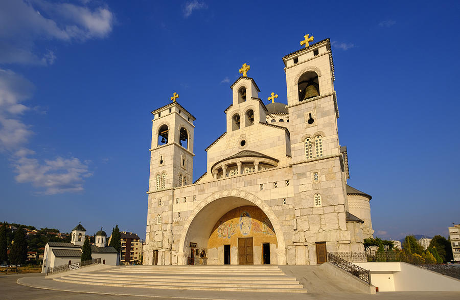 Montenegro, Podgorica, Serbian Orthodox church, Saborni Hram Hristovog Vaskrsenja Photograph by Westend61