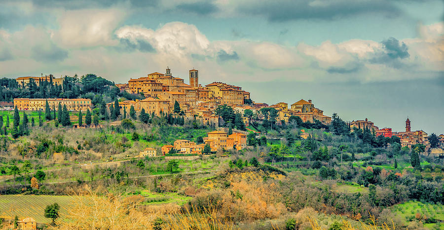 Montepulciano, A Tuscan Hill Town Photograph by Marcy Wielfaert