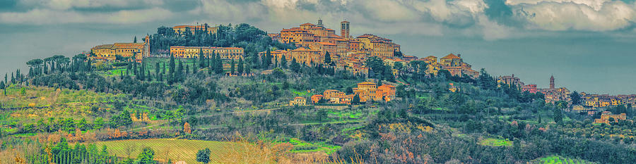 Montepulciano Panorama Photograph by Marcy Wielfaert