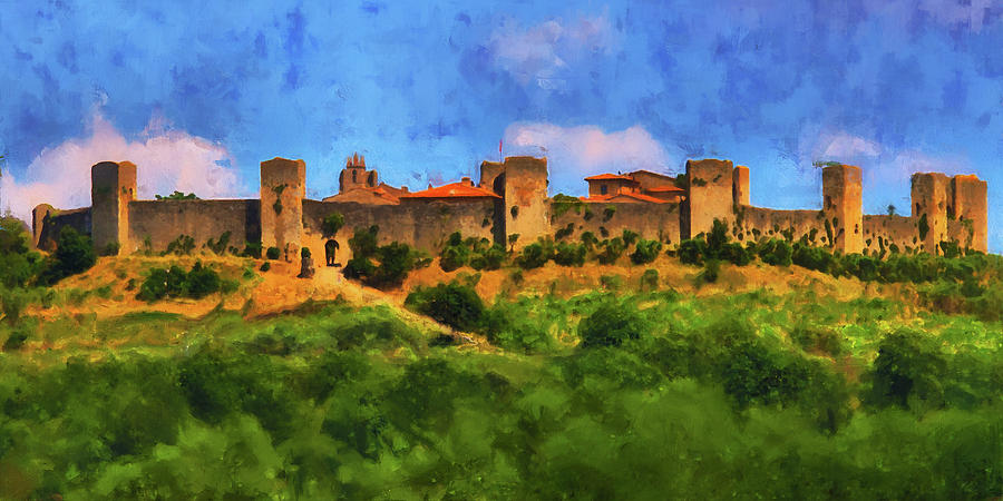 Monteriggioni, Tuscany - 02 Painting by AM FineArtPrints