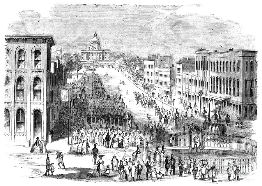 Montgomery, Alabama, 1861 Drawing by Granger