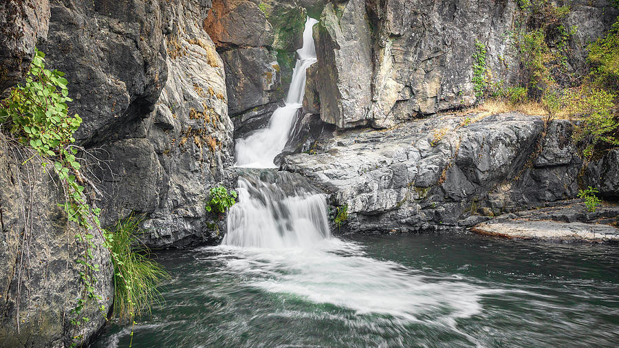 Montgomery Creek Falls Photograph by Gary Geddes