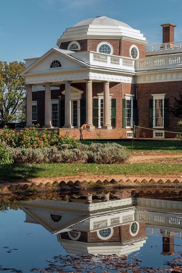 Monticello Reflected Photograph by Liza Eckardt
