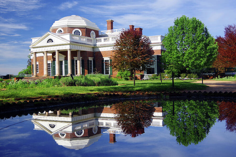 Monticello With Reflection Photograph by Douglas Taylor