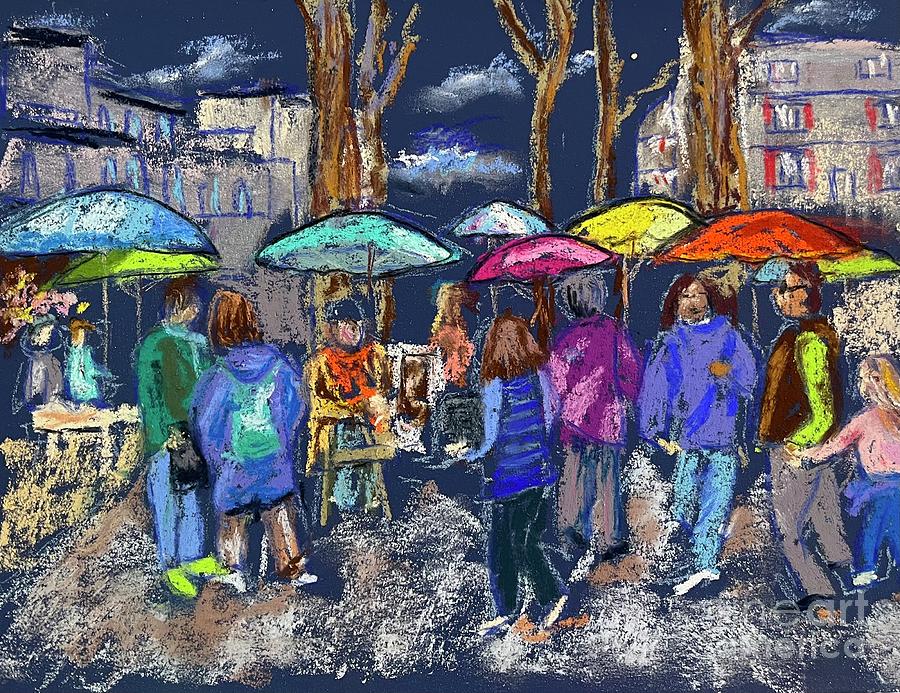 Montmartre  Pastel by Nancy Anton