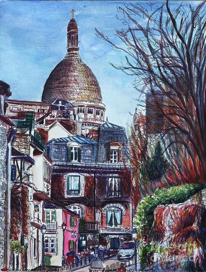 Montmartre Paris Painting by Andrea Picaso Henry - Fine Art America