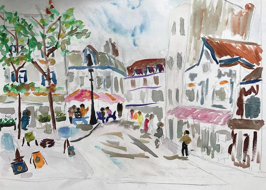 Montmartre Quickly Painting by John Macarthur