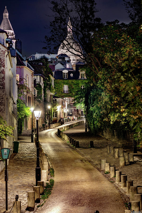 Montmartre Street at Dusk 02 Photograph by Weston Westmoreland
