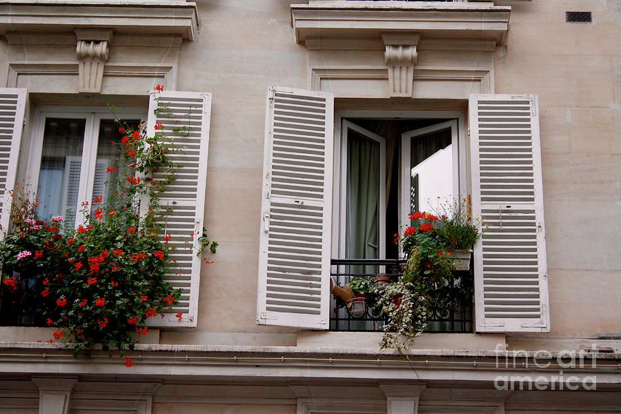 Montmartre Window Photograph by Wilko van de Kamp Fine Photo Art