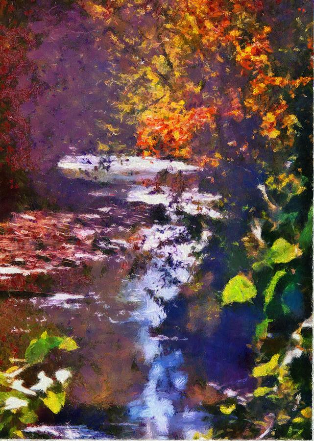 Montour Creek in the 1990s Mixed Media by Christopher Reed