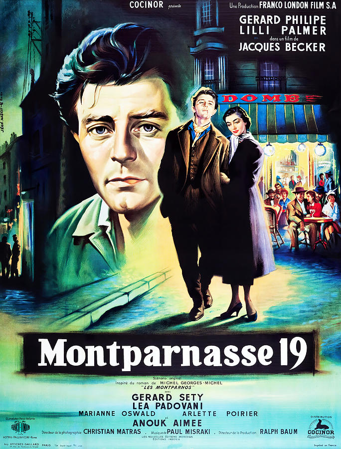 Vintage Tapestry - Textile - Montparnasse 19, 1958 - art by Jean Mascii by Movie World Posters