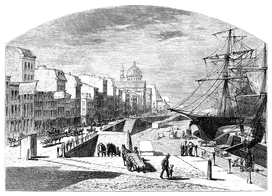 Montreal, Canada, 1874 Drawing by James D Smillie