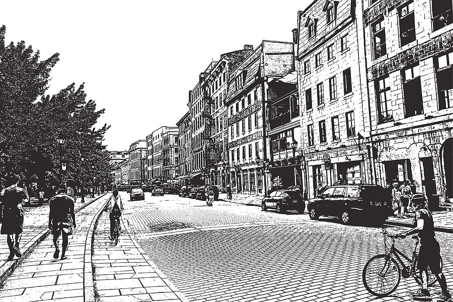 Montreal, Canada Drawing by GeorgePeters Montreal, Canada Drawing by GeorgePeters