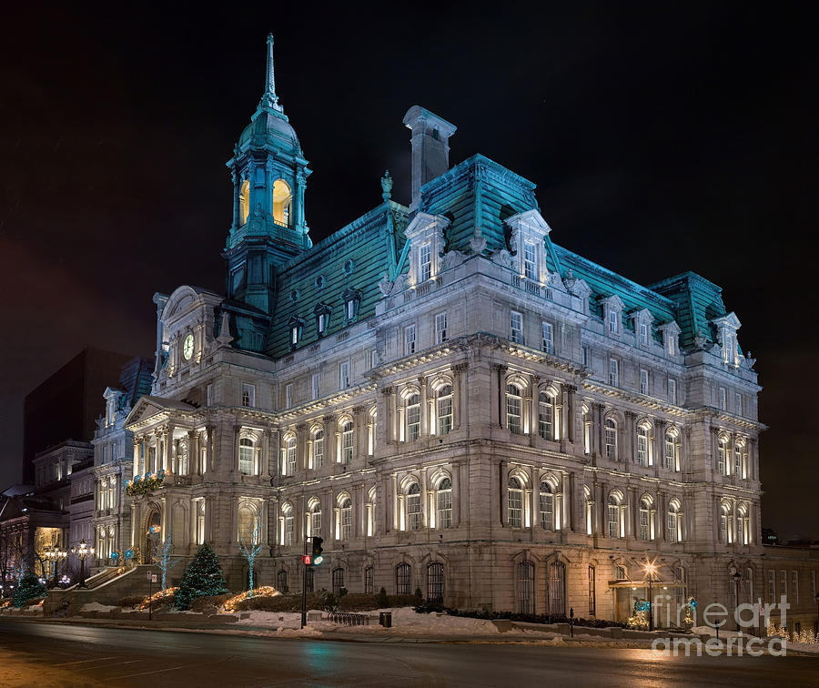Montreal City Hall, Montreal, Canada Photograph by David Iliff