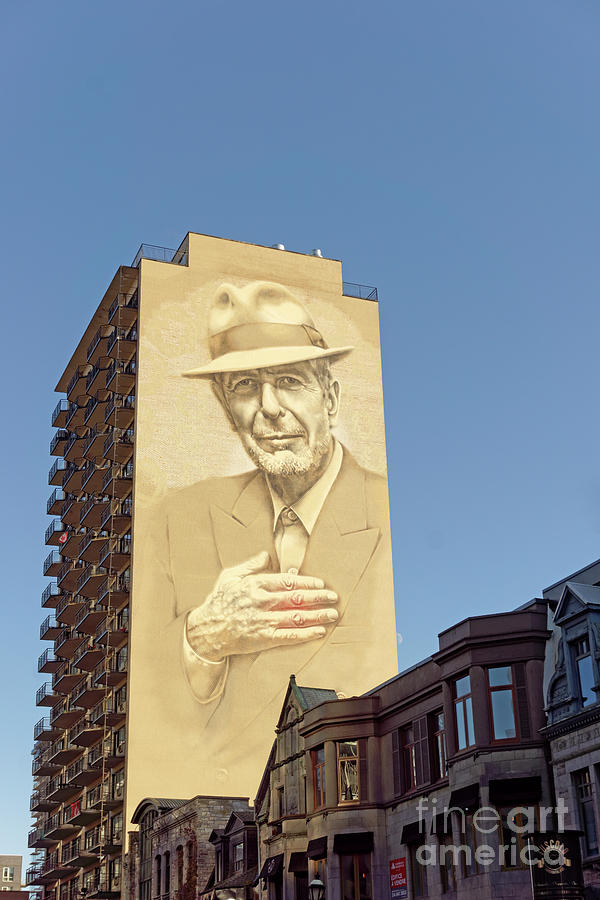 Montreal Leonard Cohen Mural Photograph by John  Mitchell