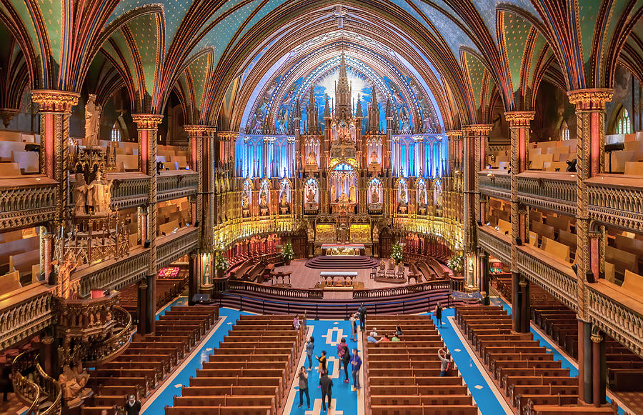 Montreal Notre Dame Heavenly Glory Photograph by Ginger Stein