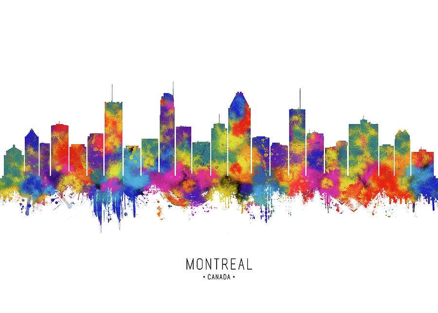 Montreal Skyline Digital Art by NextWay Art - Fine Art America