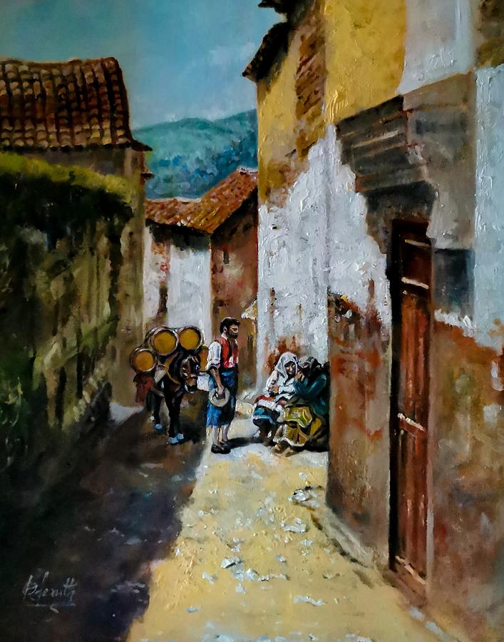 Montril, Andalusia  Painting by Raouf Oderuth