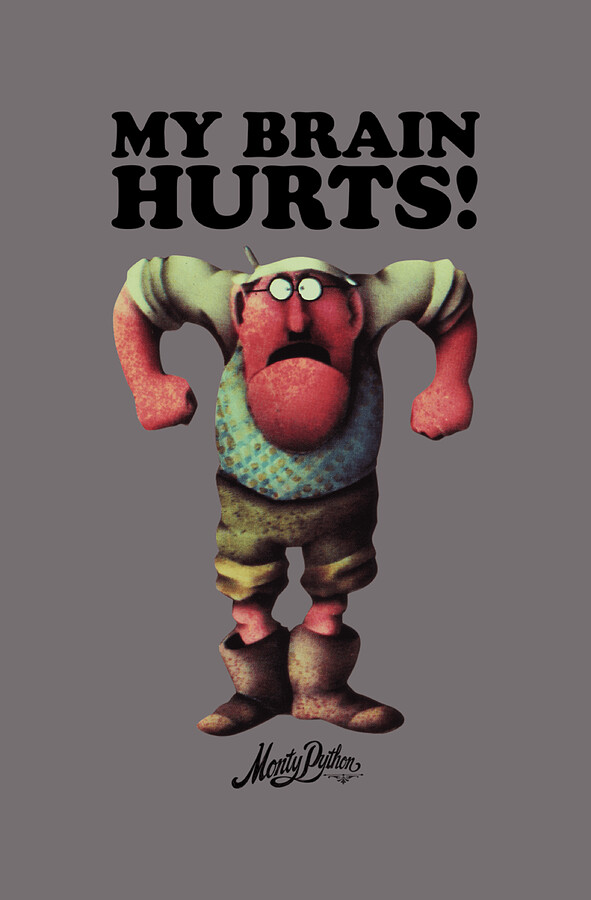 Monty Python Official Gumby My Brain Hurts Digital Art by Maxx EvieJo