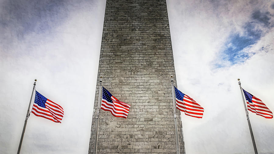Monument Flags Photograph by Bill Chizek