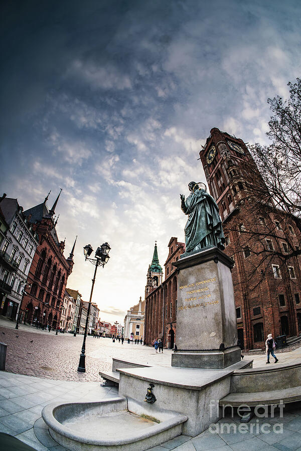 Architecture Photograph - Monument honoring Nicolaus Copernicus in Torun by Lukasz Czajkowski