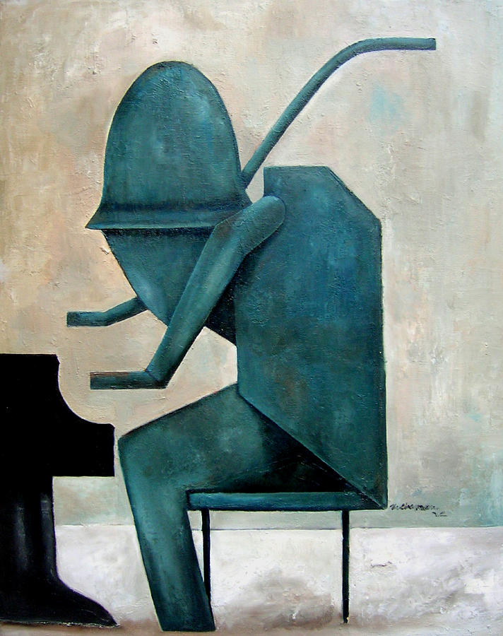 Monument Monk Painting by Martel Chapman Monument Monk Painting by Martel Chapman