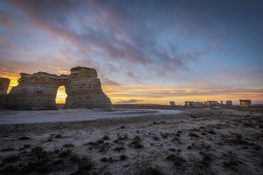 Monument Rocks At Sunrise Photograph by Steven Bateson - Fine Art America