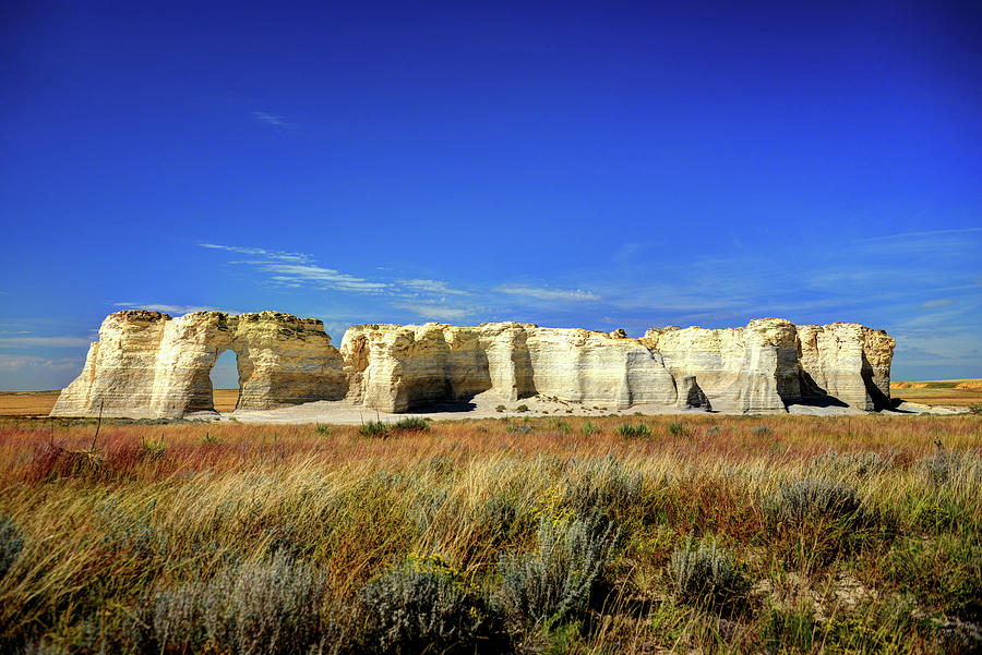 Monument Rocks in Western Kansas Photograph by Jean Hutchison