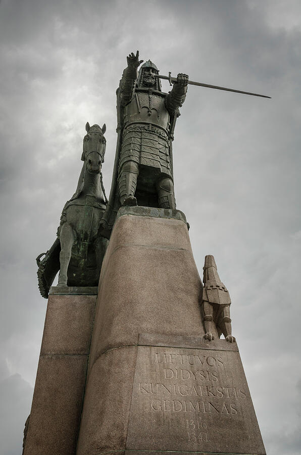 Monument to Grand Duke Gediminas in Vilnius Photograph by RicardMN Photography