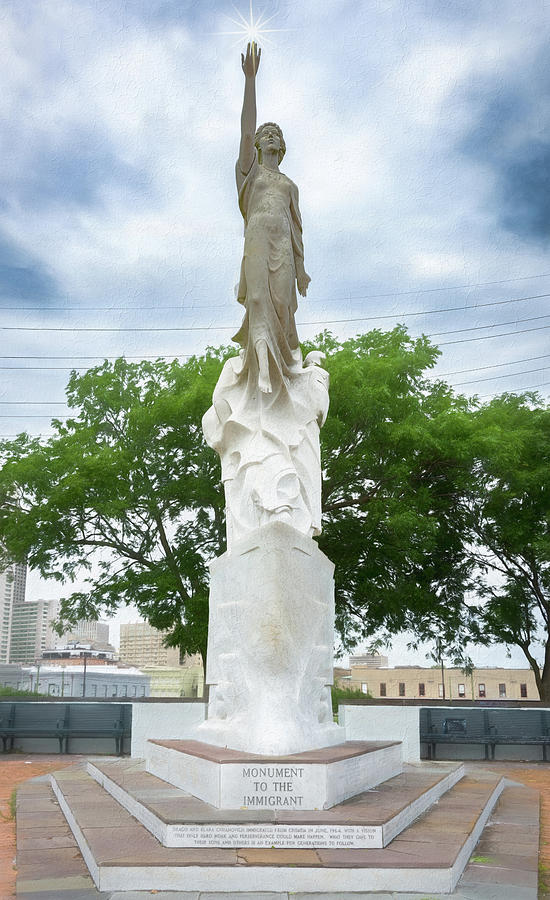 Monument To The Immigrant Photograph by Debra Martz