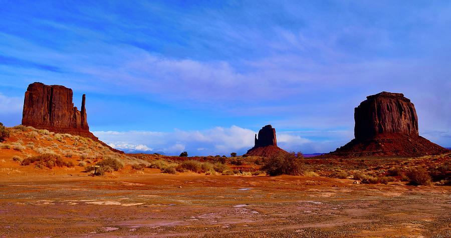 Mitten and Merrick Butte,Monument Valley Photograph by Bnte Creations