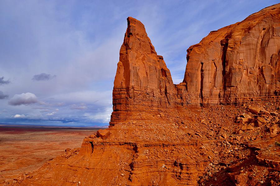 Edge of Spearhead Mesa-Monument Valley Photograph by Bnte Creations