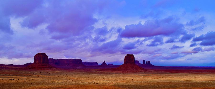 Panoramic view from Artists Point,Monument Valley Photograph by Bnte Creations