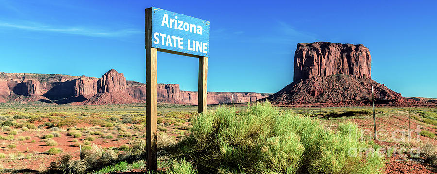 Monument Valley Arizona State Line 2.5 to 1 Ratio Photograph by Aloha Art