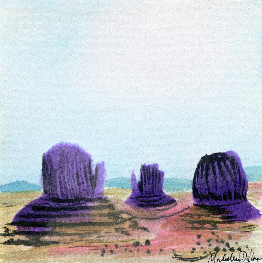Monument Valley at Noon Painting by Madeline Dillner Monument Valley at Noon Painting by Madeline Dillner