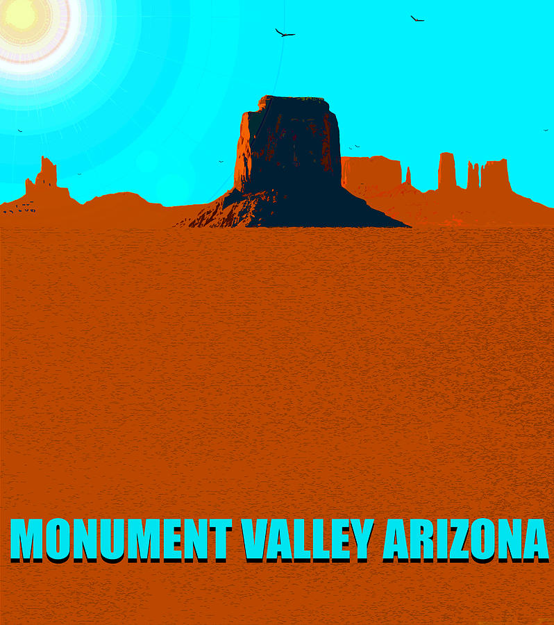 Monument Valley AZ USA Mixed Media by David Lee Thompson