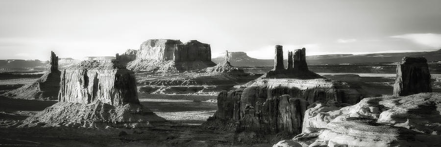 Monument Valley, Hunts Mesa - pano Photograph by Eduard Moldoveanu